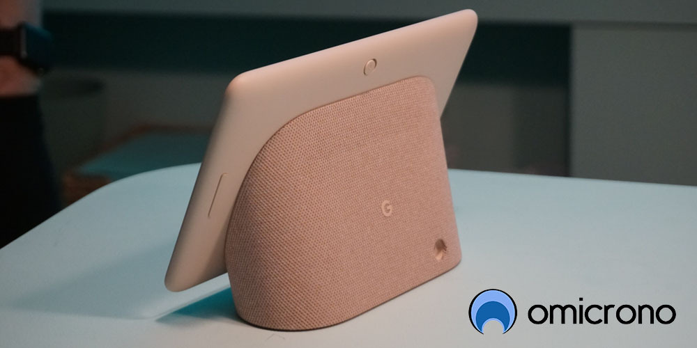 google home hub parte trasera
