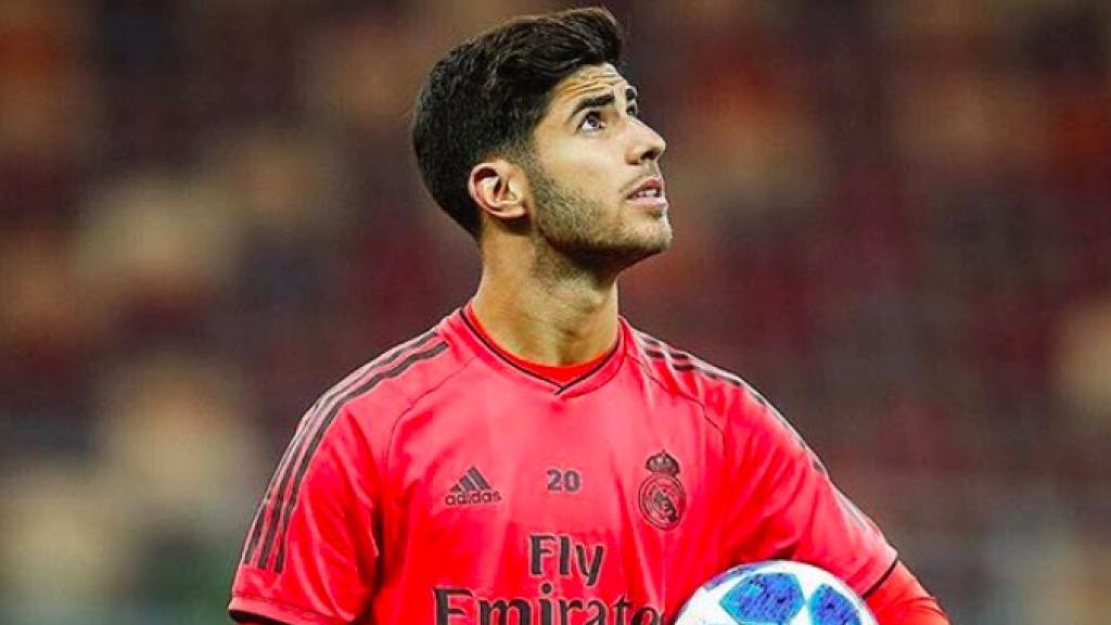 Asensio, durante un entrenamiento con el Real Madrid. Foto: Instagram (@marcoasensio10)
