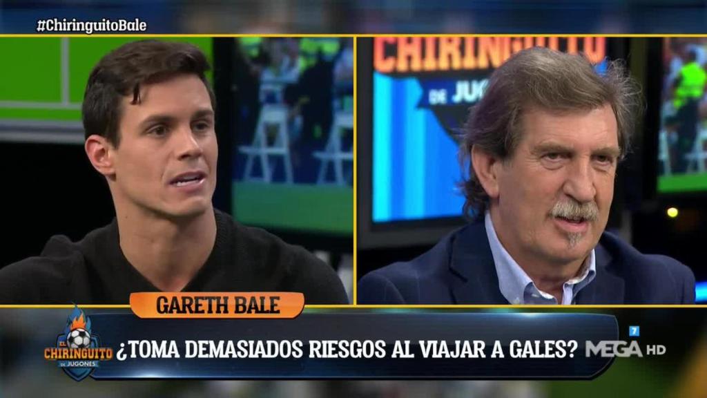 Edu Aguirre en El Chiringuito. Foto: Twitter (@elchiringuitotv)