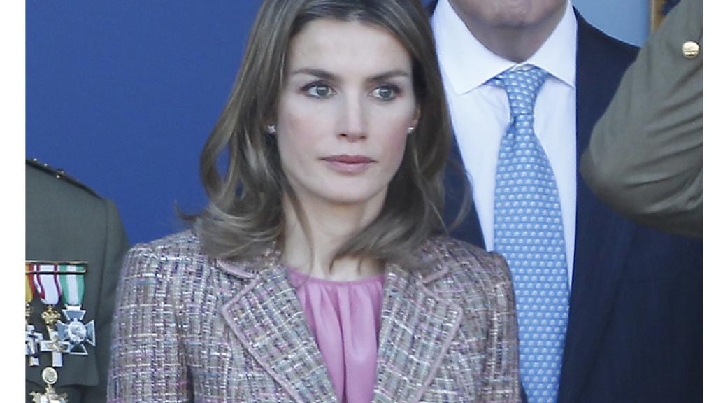 Letizia, con uno de sus peores looks.