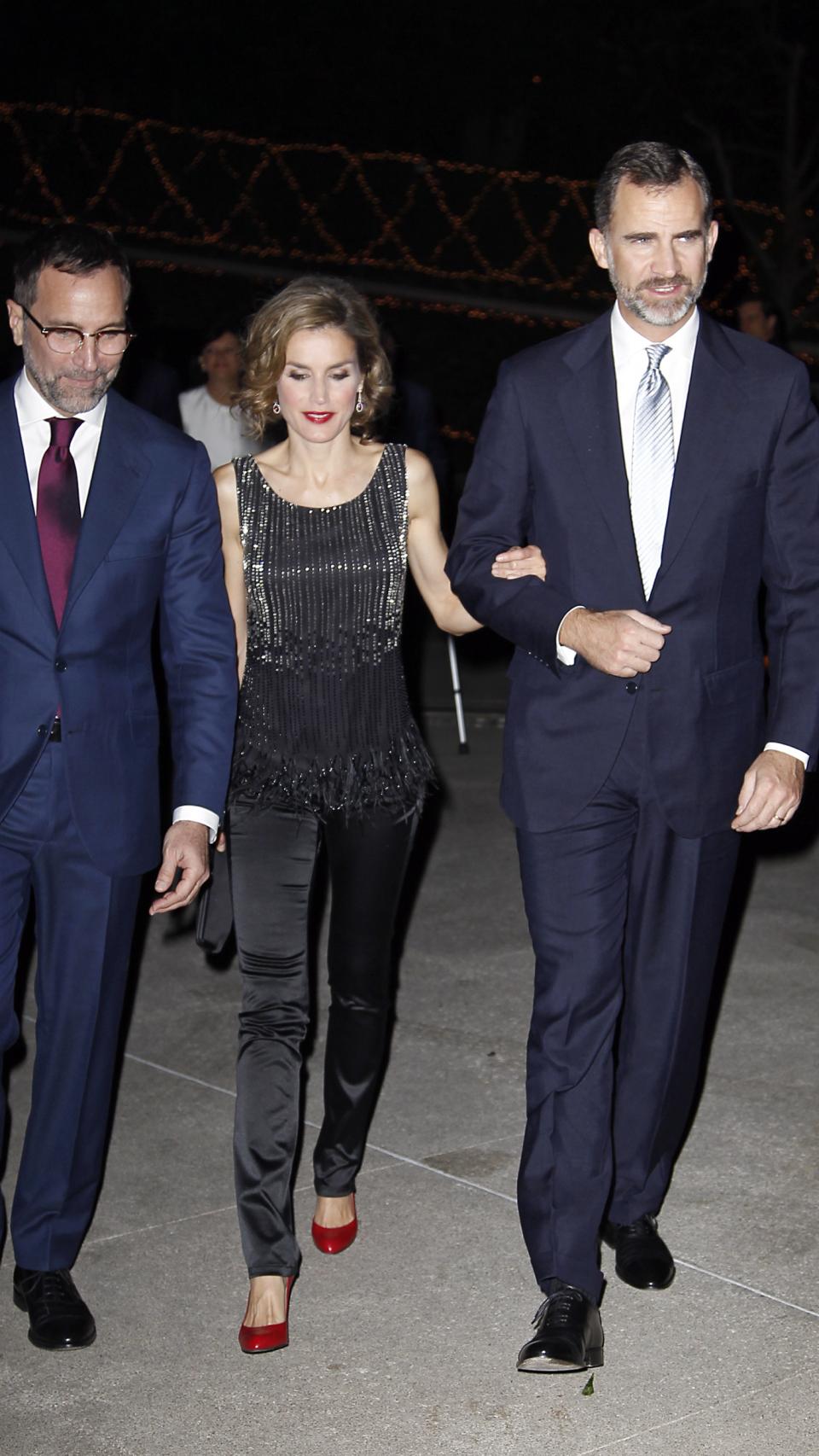 Los reyes junto a James Costos.