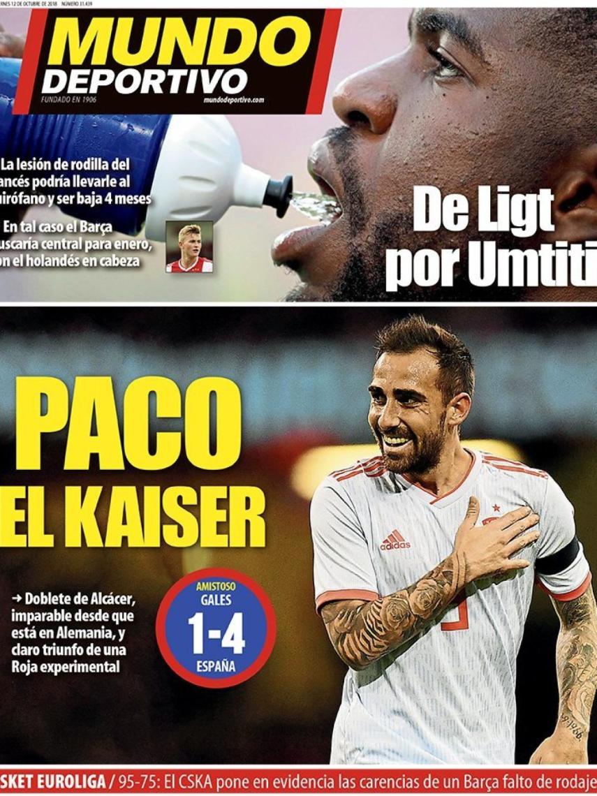 La portada de Mundo Deportivo (12/10/2018)