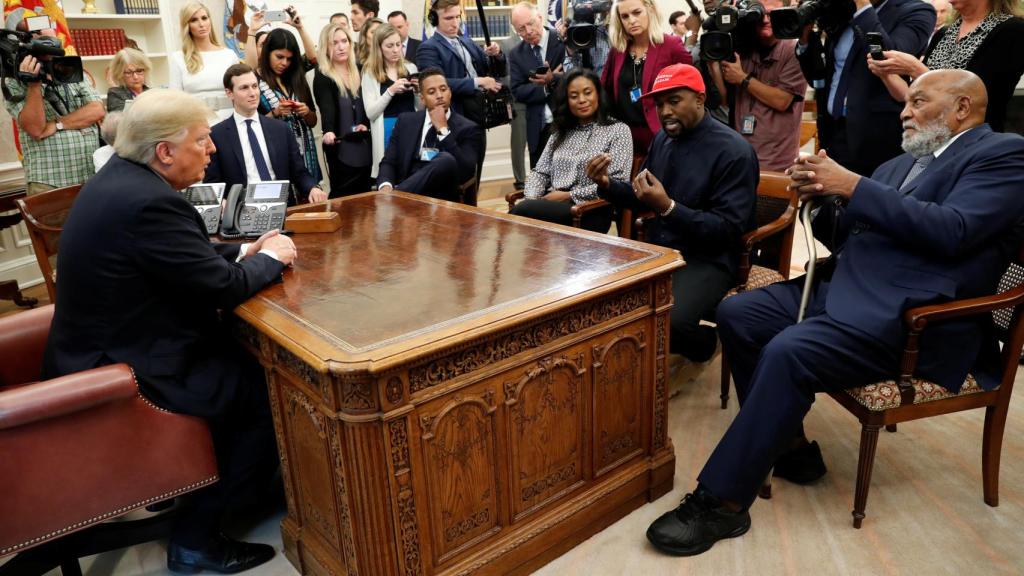 West y Trump en la Casa Blanca