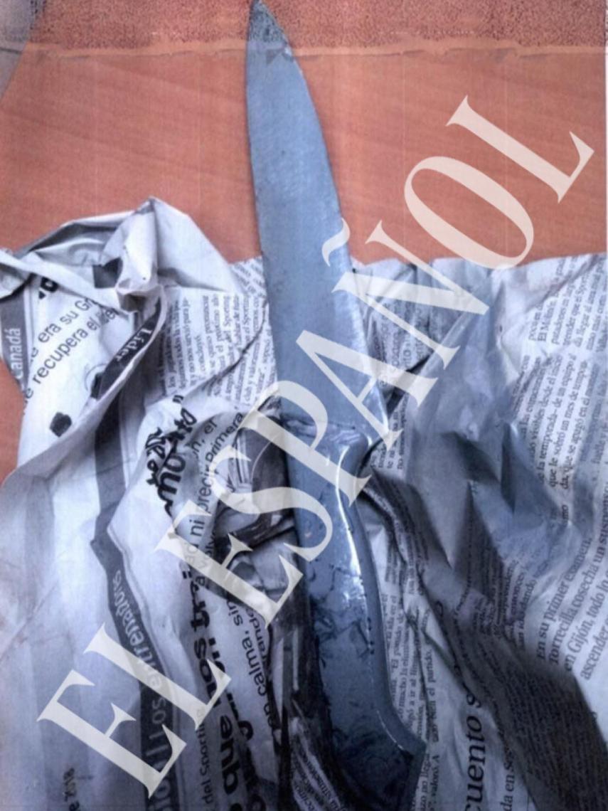 El arma en cuestión, hallada con el mensaje hacia el dirigente de Somos.