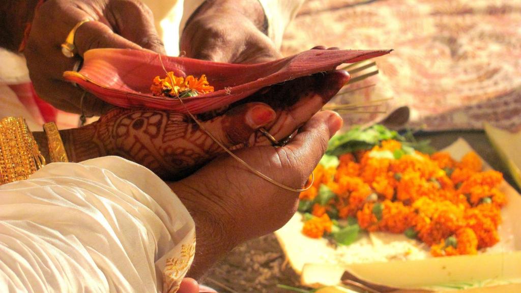 Escena de una boda india. Foto: Priyambada Nath