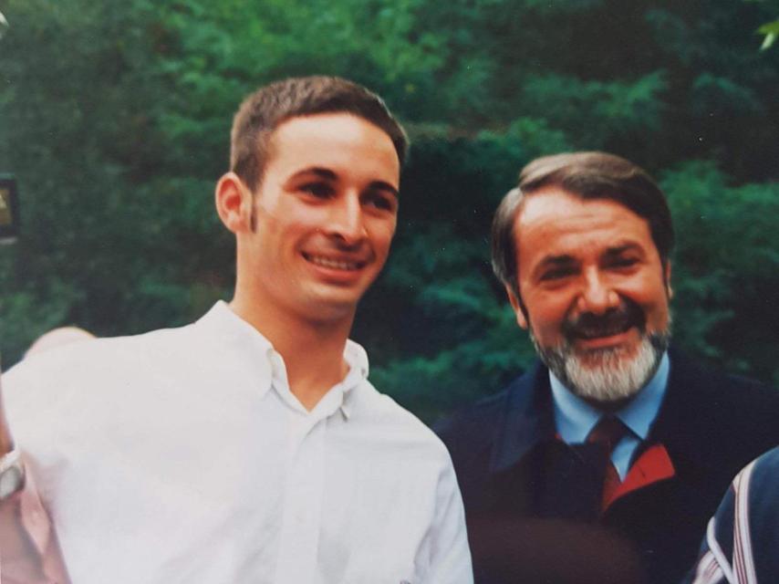 Con Jaime Mayor Oreja, uno de sus principales referentes y mentores políticos