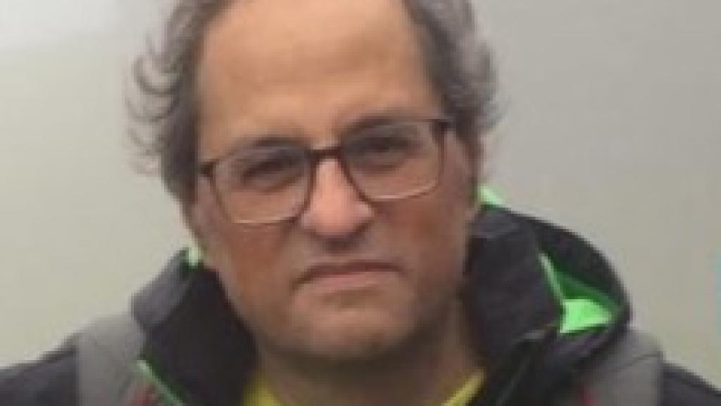 Quim Torra durante su participación en la marcha de Cimas por la Libertad