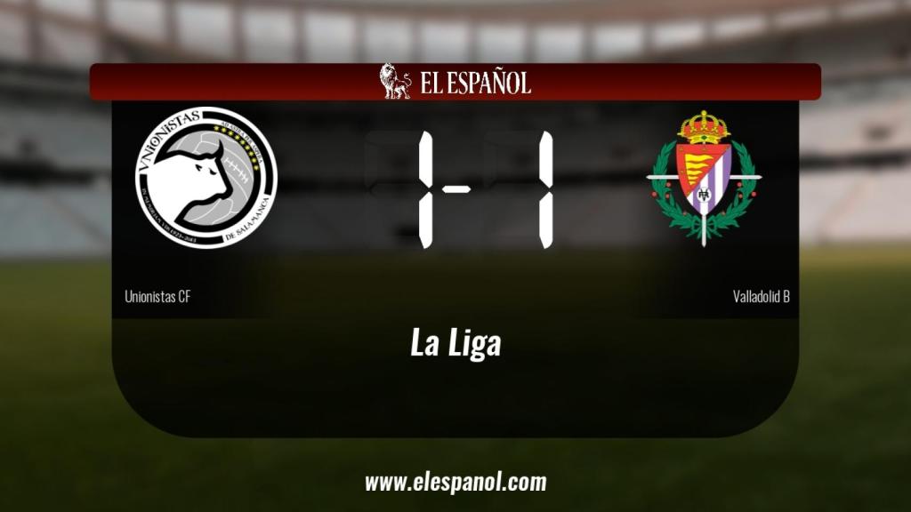 Empate entre Unionistas y Valladolid B