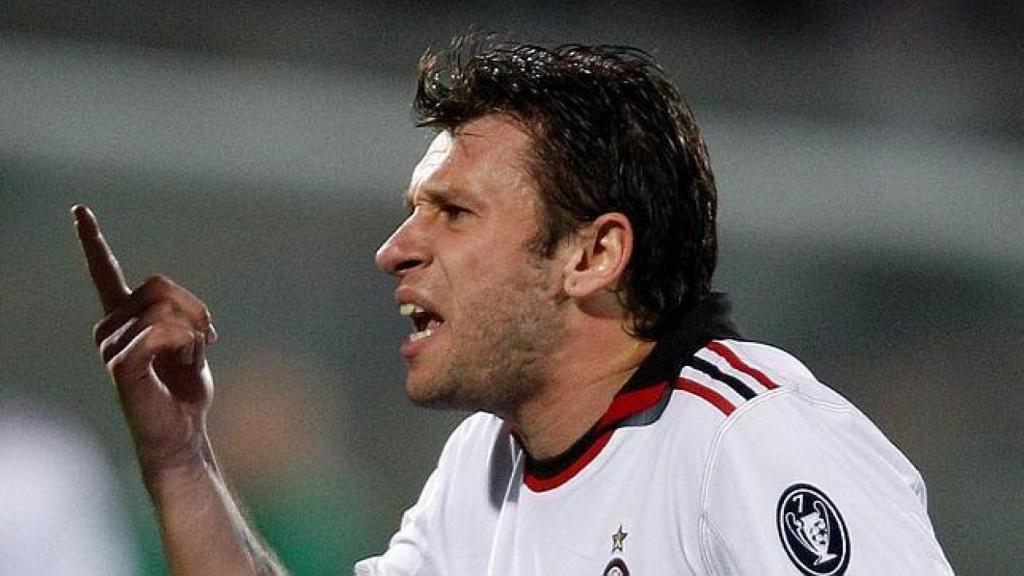 Cassano, durante un partido con el Milan