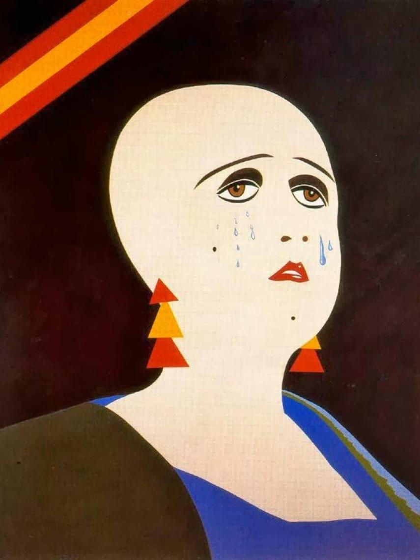 La mujer del minero rapada por la policía. Eduardo Arroyo.