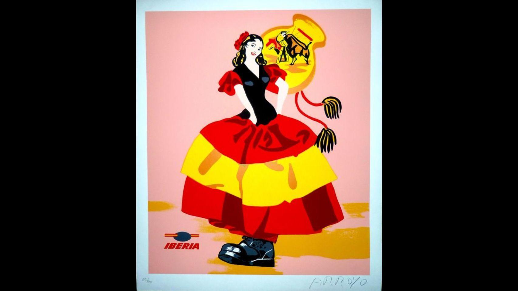 Una de las obras de Eduardo Arroyo.