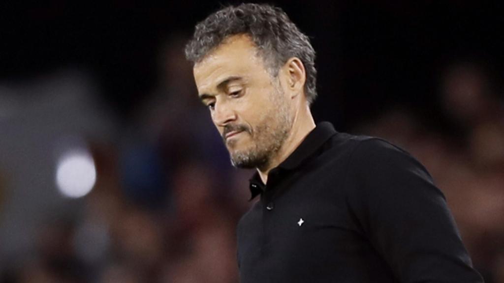 Luis Enrique, durante el España-Inglaterra