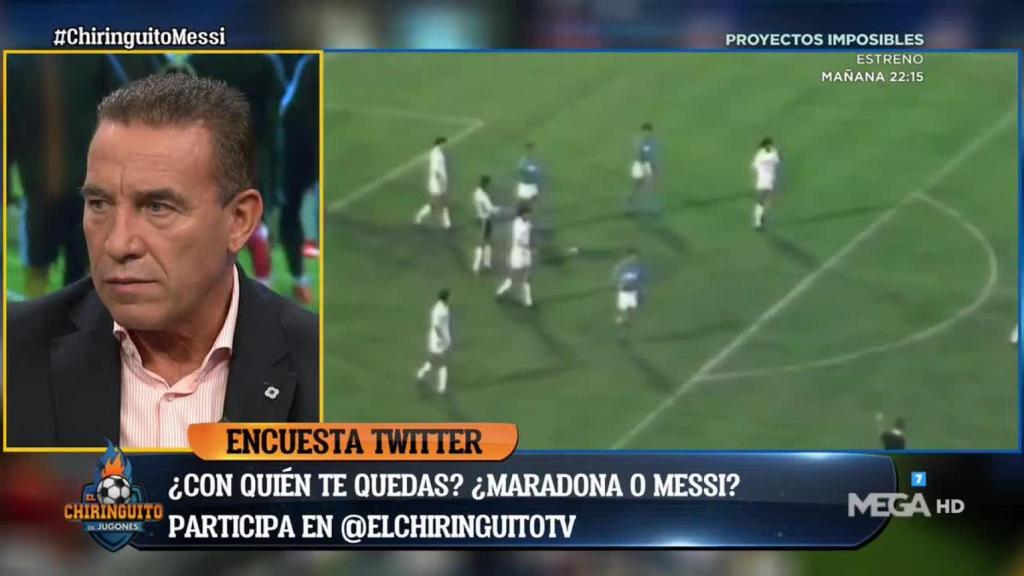 Buyo en El Chiringuito. Foto: Twitter. (@elchiringuitotv)