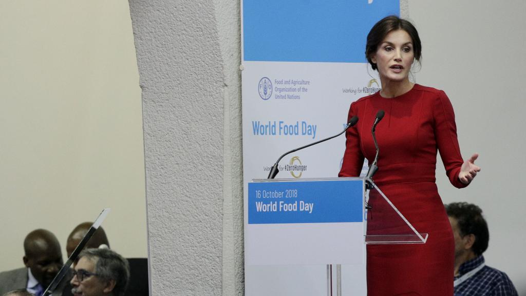 La reina Letizia en Roma.