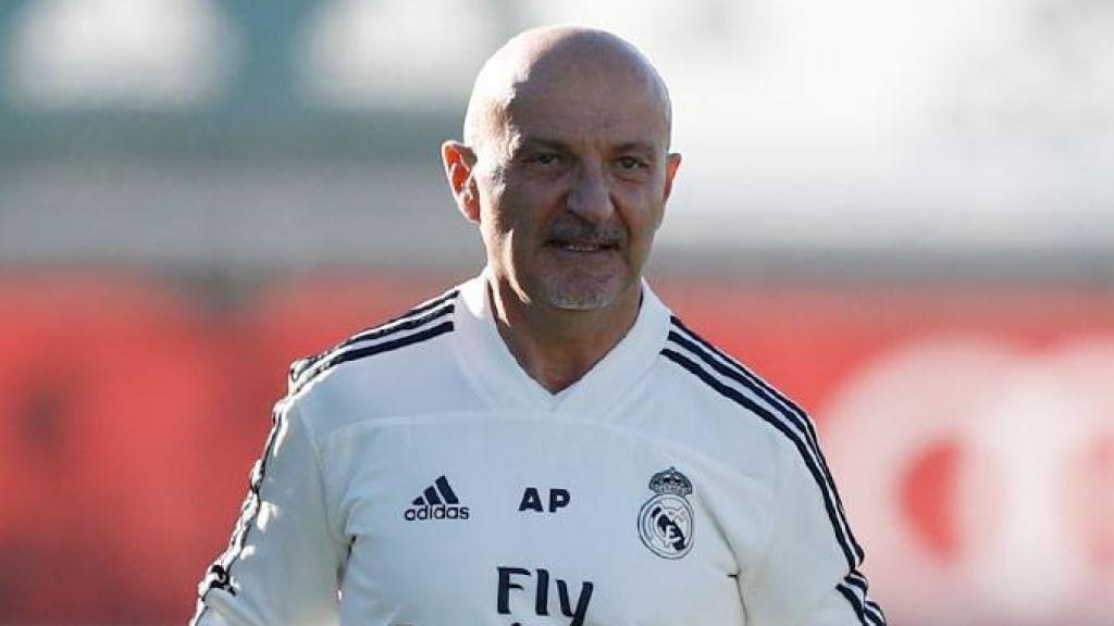 Nacho, con Pintus, entrenando en Valdebebas