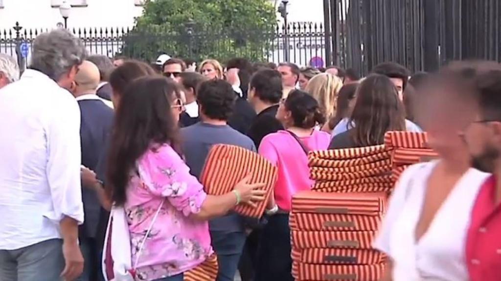 Jacqueline durante su jornada de trabajo en La Maestranza.