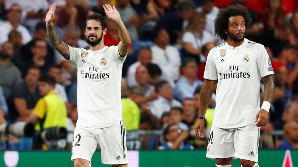Isco y Marcelo, en un partido del Real Madrid
