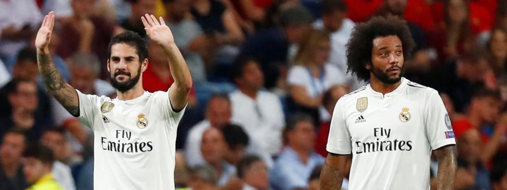 Isco y Marcelo, en un partido del Real Madrid