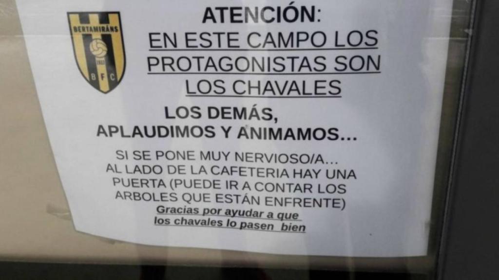 El cartel del Bertamiráns