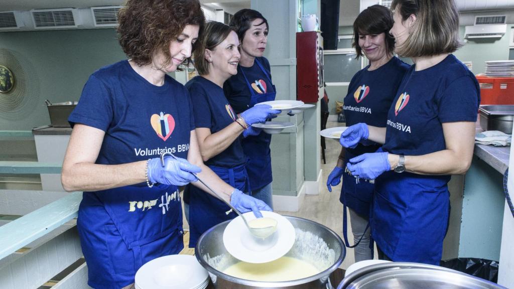 Voluntarios de BBVA en España.