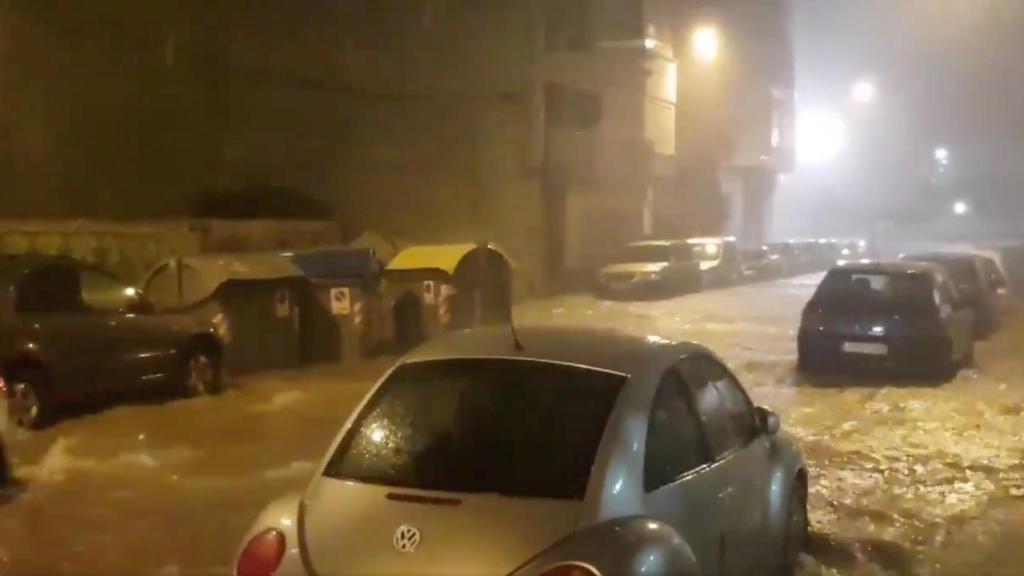 Lluvias torrenciales en Benicarló, Castellón, en octubre de 2018.