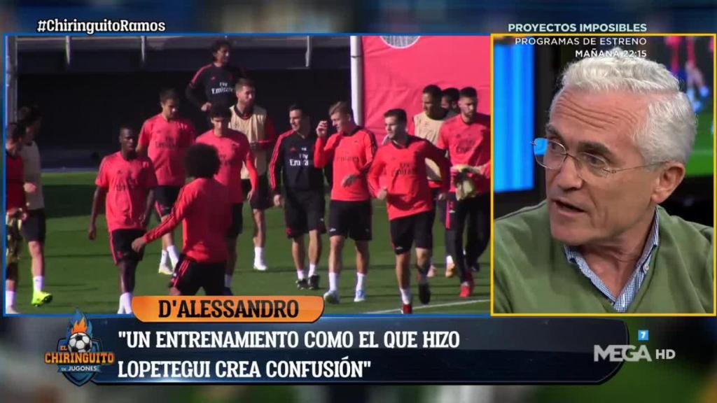 Paco García Caridad, en El Chiringuito. Foto: Twitter (@elchiringuitotv)