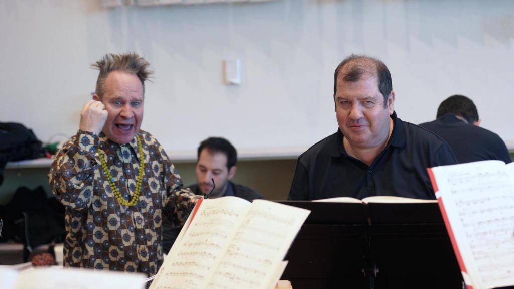 Sellars, junto a Ivor Bolton, director musical de Only the sound remains.