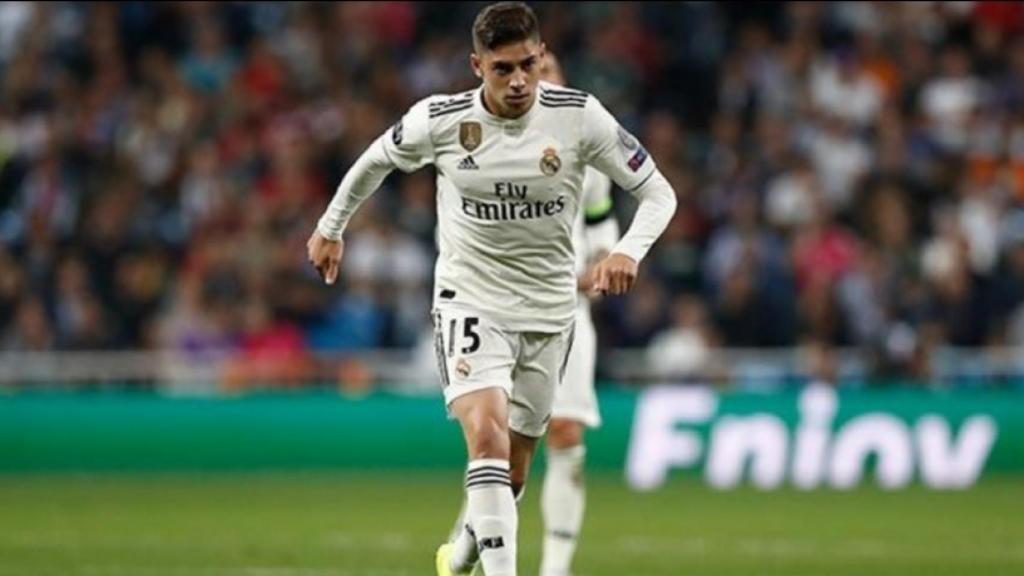 Fede Valverde, en un partido del Real Madrid en la Champions League