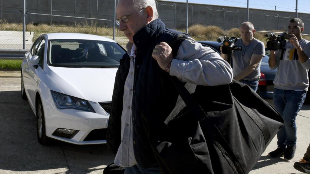 Rodrigo Rato, a su llegada a la cárcel de Soto del Real.
