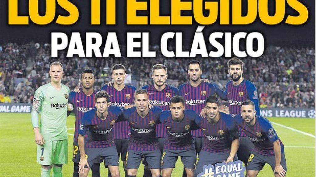 La portada del diario SPORT (26/10/2018)