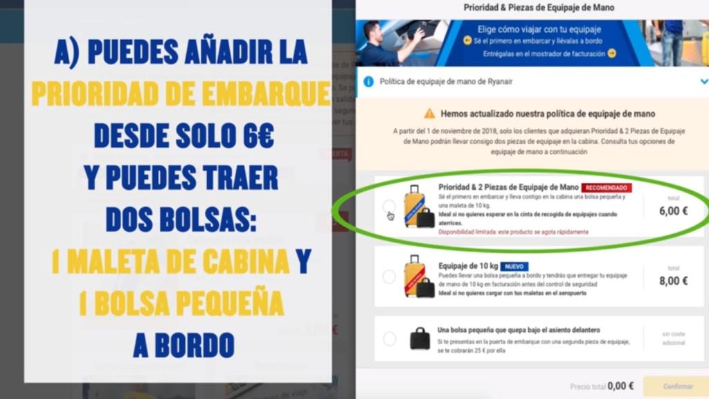 La aerolínea cobrará a las personas que habían reservado el billete antes de anunciar la nueva medida.