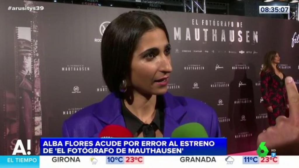 La cómica y viral confusión de premiére de Alba Flores