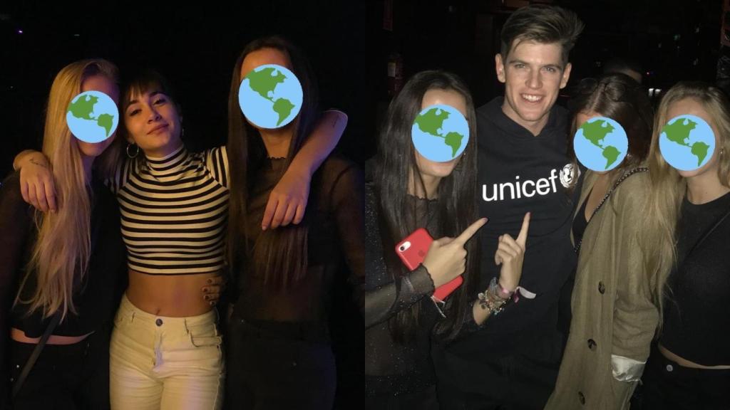 Aitana y Miguel Bernardeau en una discoteca de Madrid.