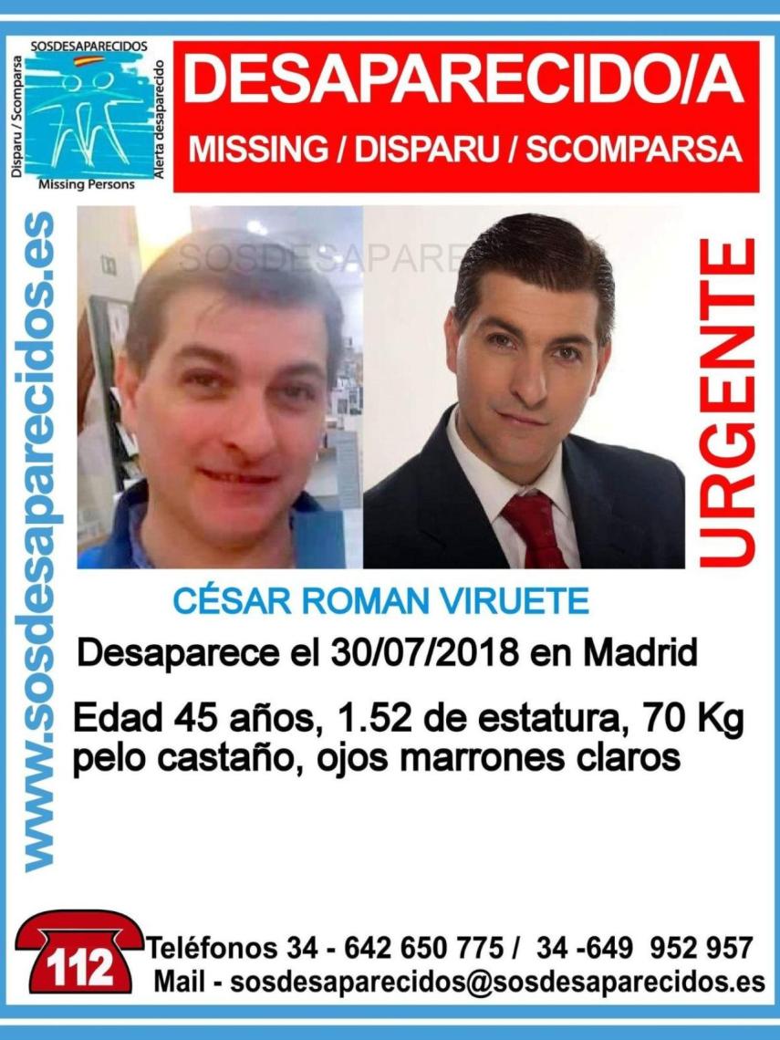 Cartel de desaparición de Cësar