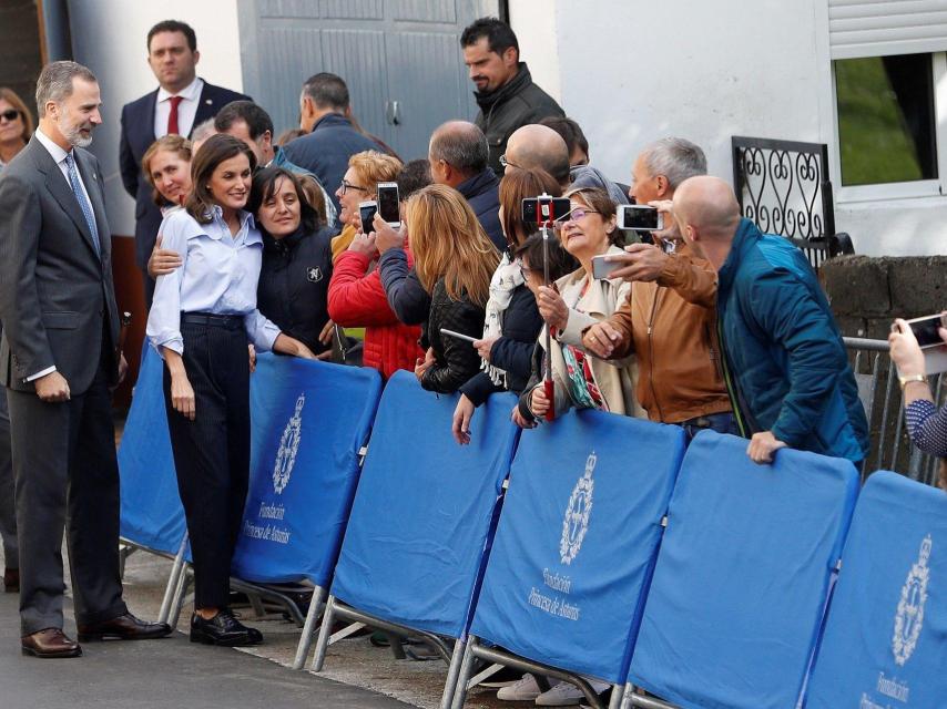 La reina en Moal, el Pueblo Ejemplar de Asturias 2018.