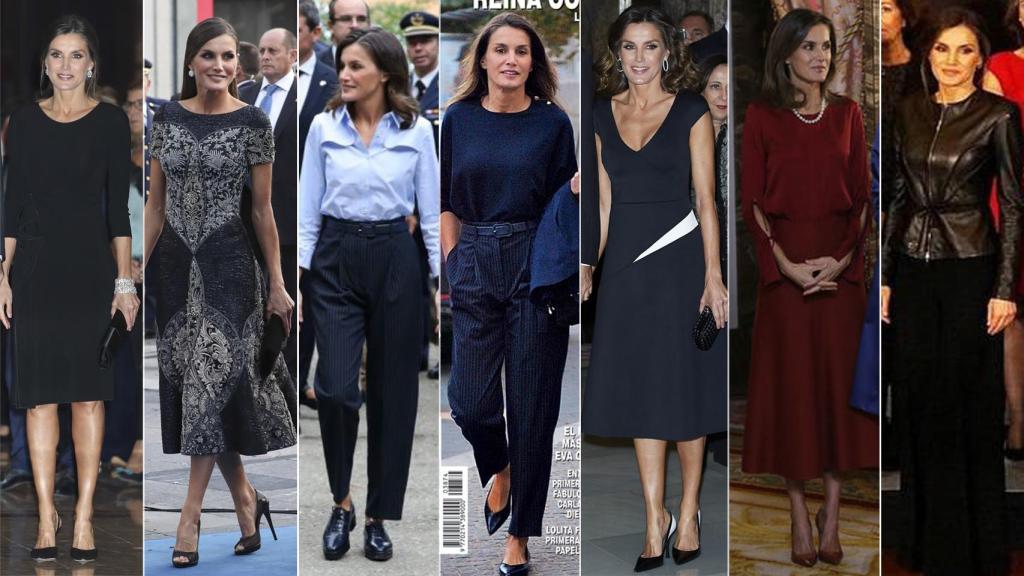 Los 'looks' de la reina Letizia en sus últimos siete días.