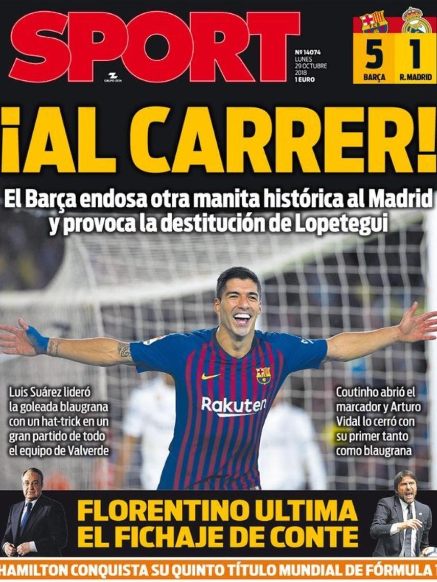 Portada Sport (29/10/2018)