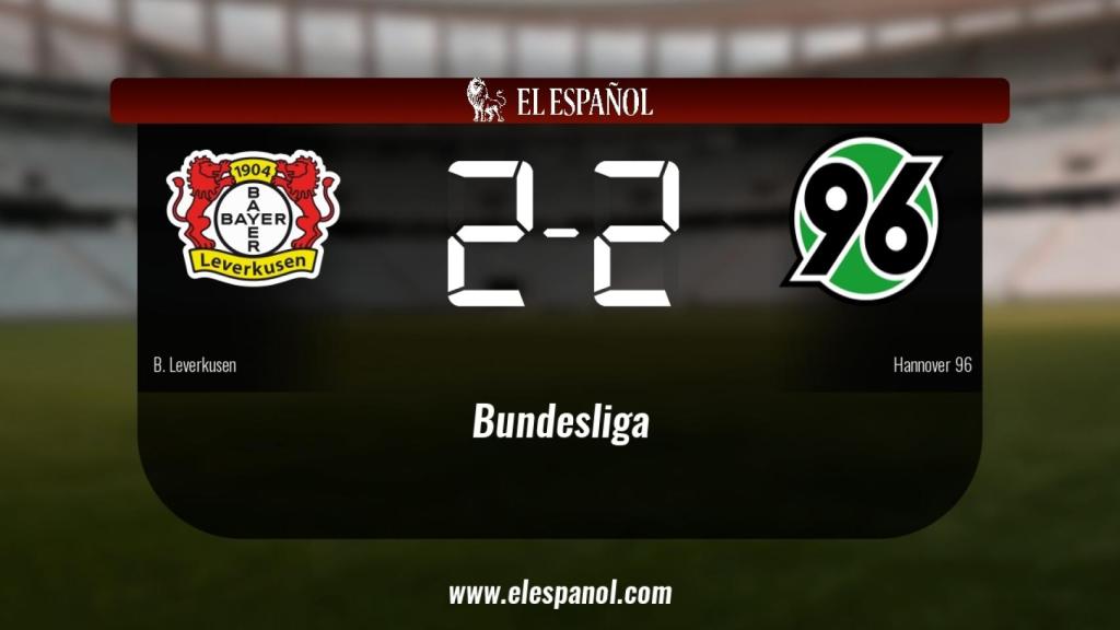El Bayern Leverkusen y el Hannover 96 se repartieron los puntos tras un empate a dos