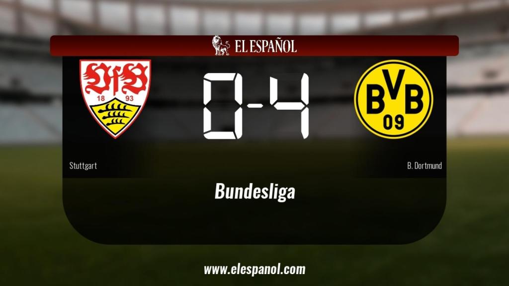 El Borussia Dortmund derrotó al Stuttgart por 0-4