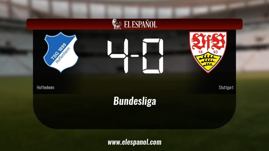 Victoria 4-0 del Hoffenheim frente al Stuttgart