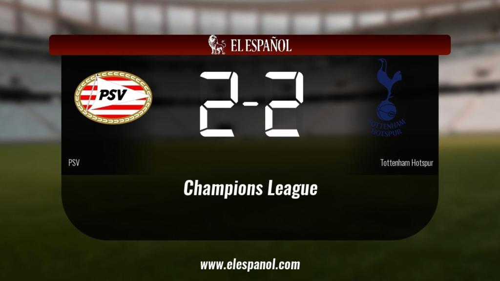 El PSV y el Tottenham se repartieron los puntos tras un empate a dos