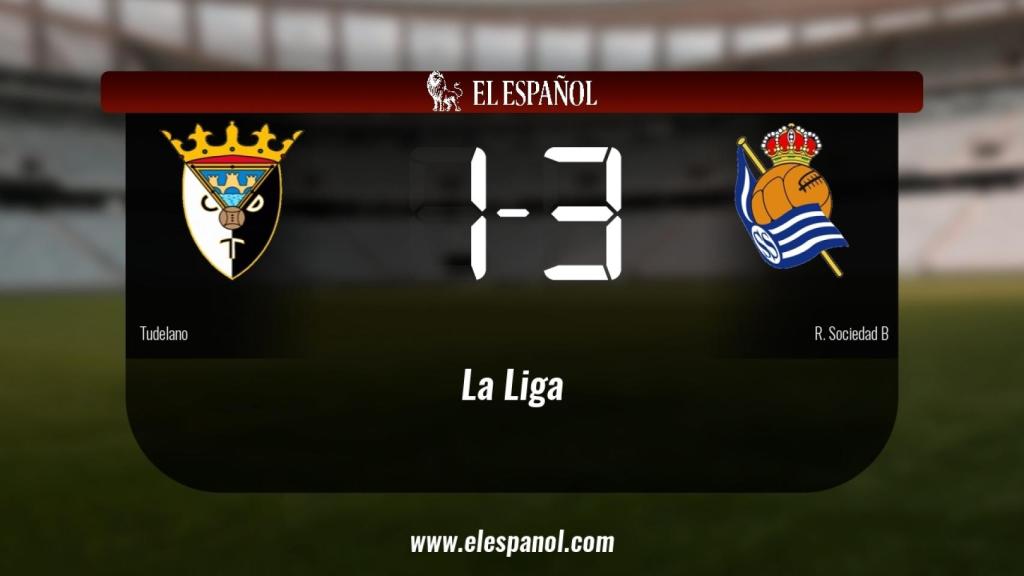 La Real Sociedad B derrotó al Tudelano por 1-3