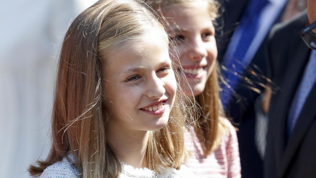 Leonor de Borbón ejerciendo de princesa de Asturias en Covadonga.