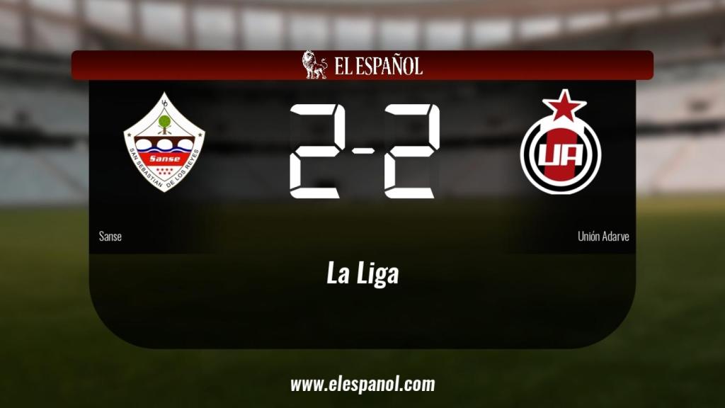El Sanse no pudo conseguir la victoria ante el Unión Adarve (2-2)