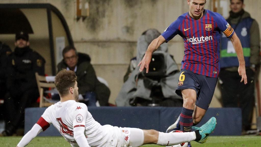 Denis Suárez, en el partido ante la Cultural Leonesa
