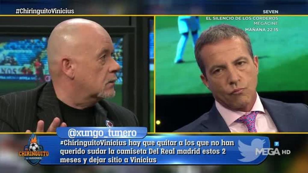 Alfredo Duro en El Chiringuito. Foto: Twitter (@elchiringuitotv)