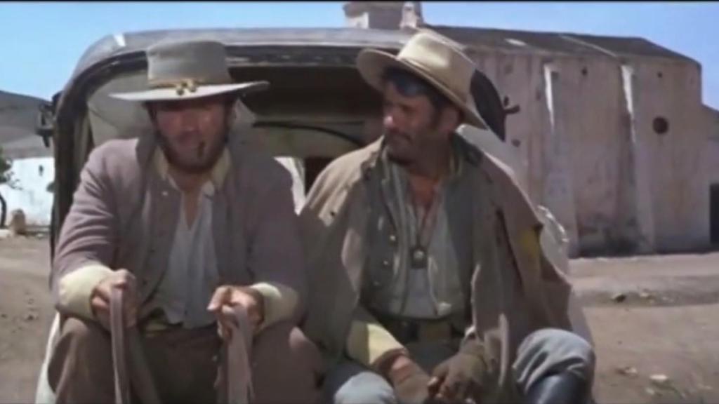 Clint Eastwood abandona el Cortijo del Fraile en 'El Bueno, el Feo y el Malo'.