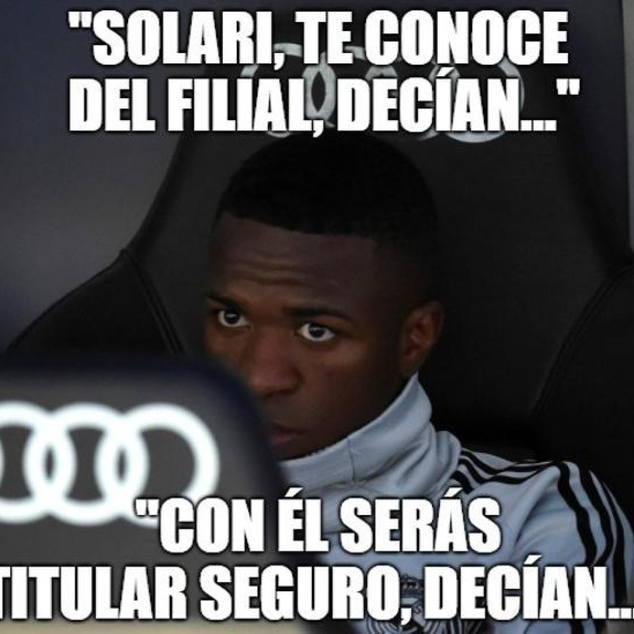 Vinicius fue suplente pero acabó marcando.