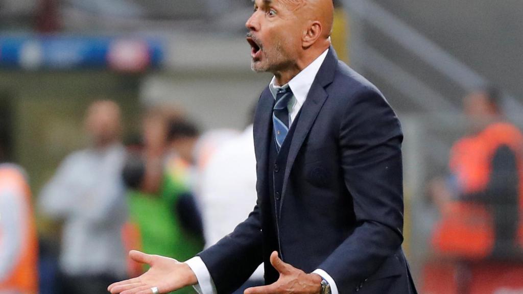Spalletti durante un partido del Inter.