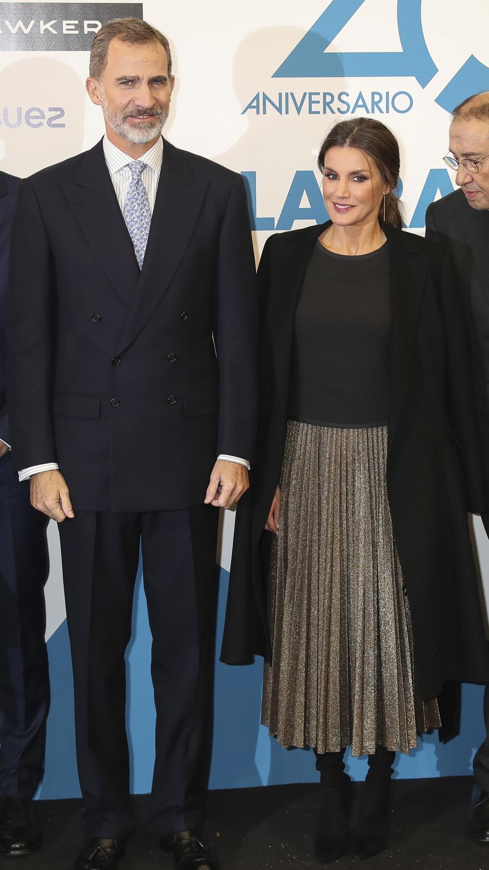 Los reyes presidente el XX aniversario del diario La Razón.